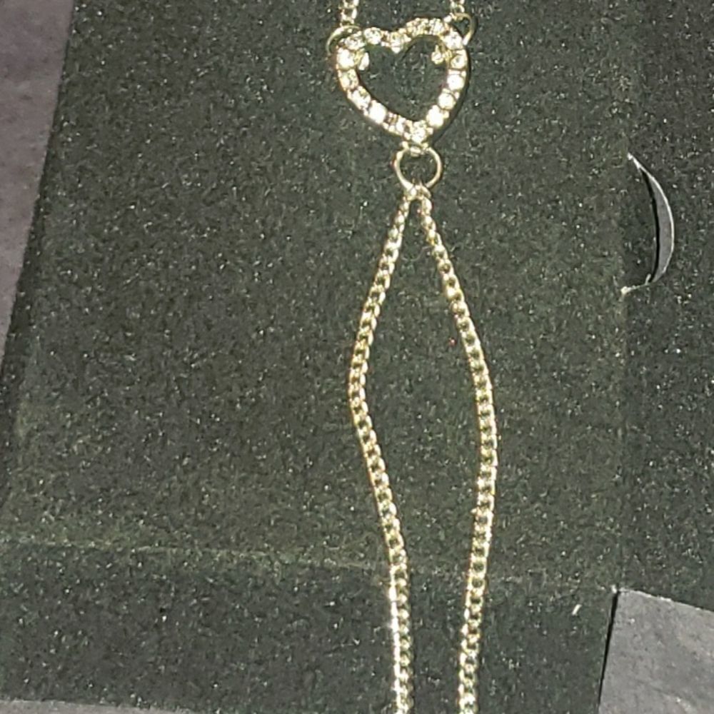 Diamond heart bracelet